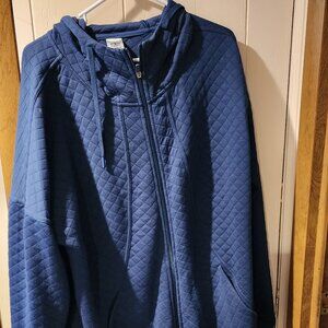 **Athletic Works Quilted Zip-Up Hoodie – Women’s 3X**